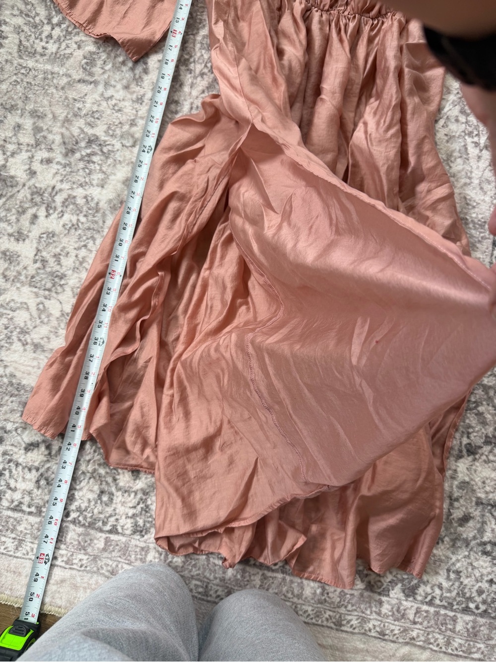 By Anthropologie Deep-V Cinched-Waist Kaftan One Size - Picture 8 of 12